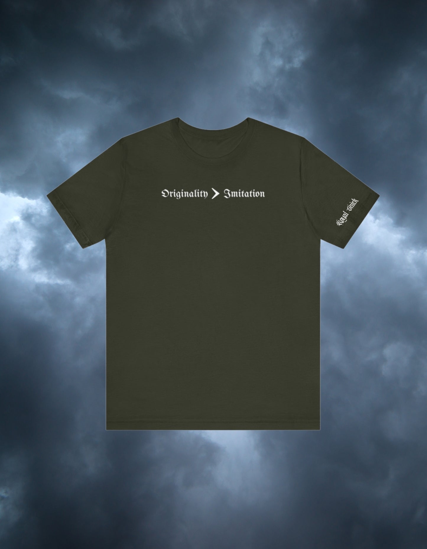 ORIGINALITY OVER IMITATION TEE 2.0 (DARK OLIVE)