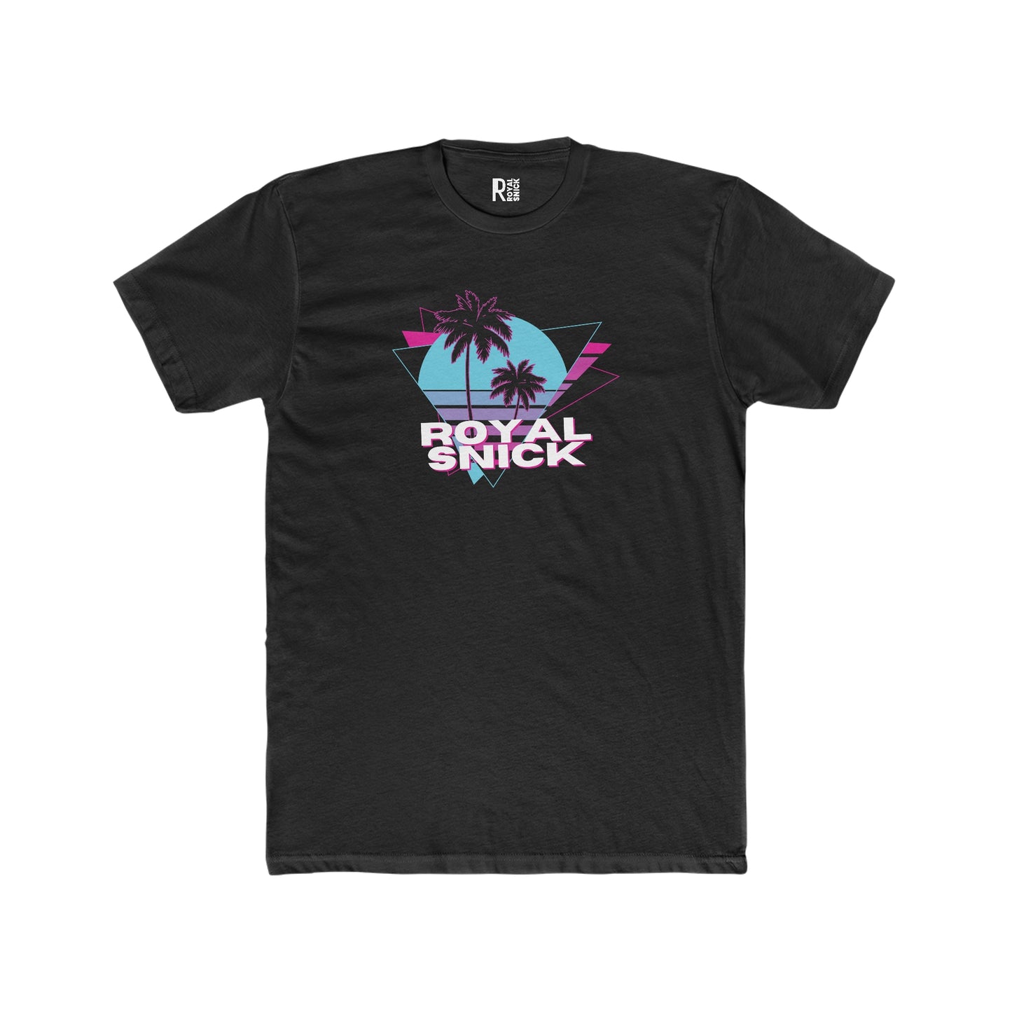 PALM TREE 'RETRO' TEE (Black)